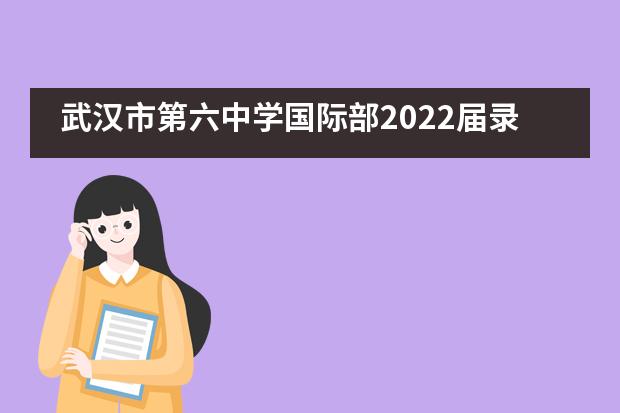 武汉市第六中学国际部2022届录取 | 双录取!中国香港TOP5香港理工大学录取