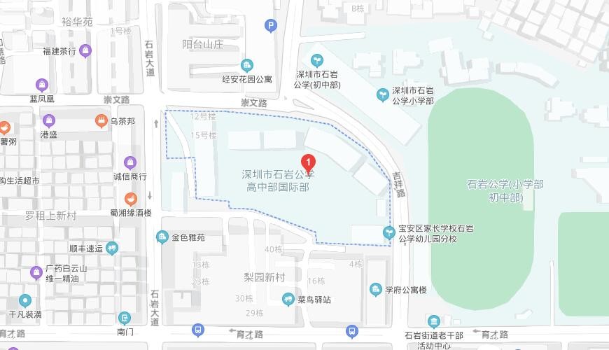 深圳市石岩公学国际部地图图片