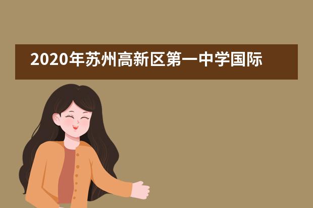 2020年苏州高新区第一中学国际部开始招生了吗?
