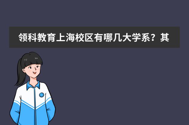 领科教育上海校区有哪几大学系?其课程是怎样设置的?