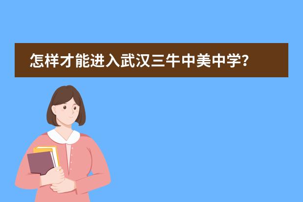 怎样才能进入武汉三牛中美中学?