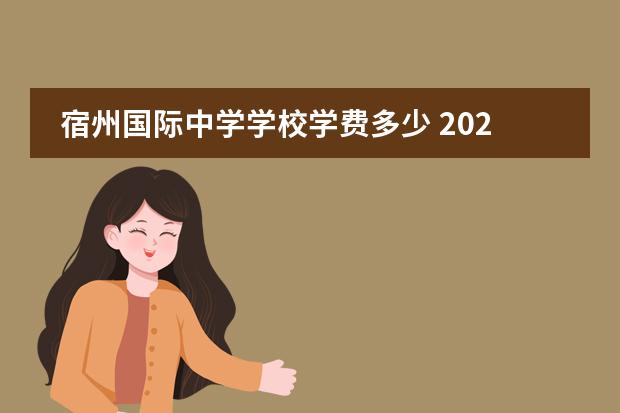 宿州国际中学学校学费多少 2021年宿州中考录取分数线