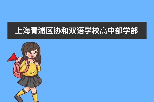 上海青浦区协和双语学校高中部学部介绍,招生详情。