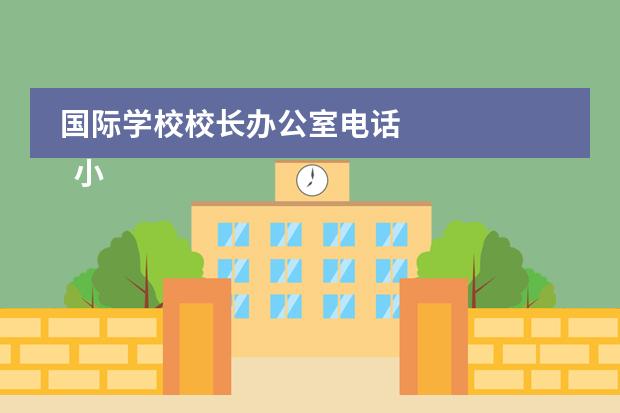 国际学校校长办公室电话 
  小学四年级作文：我们的校园12
 