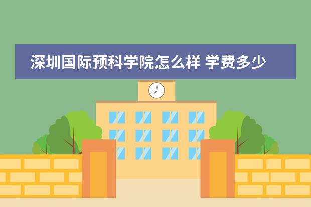 深圳国际预科学院怎么样 学费多少钱