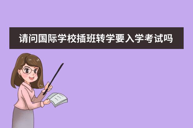 请问国际学校插班转学要入学考试吗？