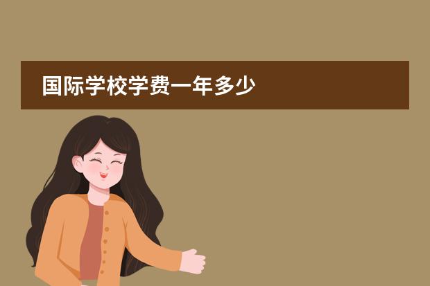 国际学校学费一年多少