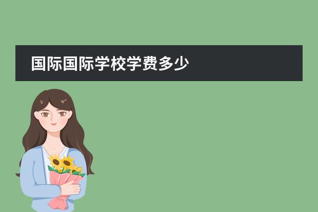 国际国际学校学费多少