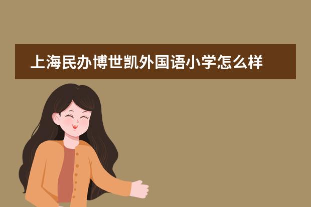 上海民办博世凯外国语小学怎么样