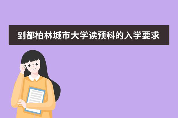 到都柏林城市大学读预科的入学要求是什么？