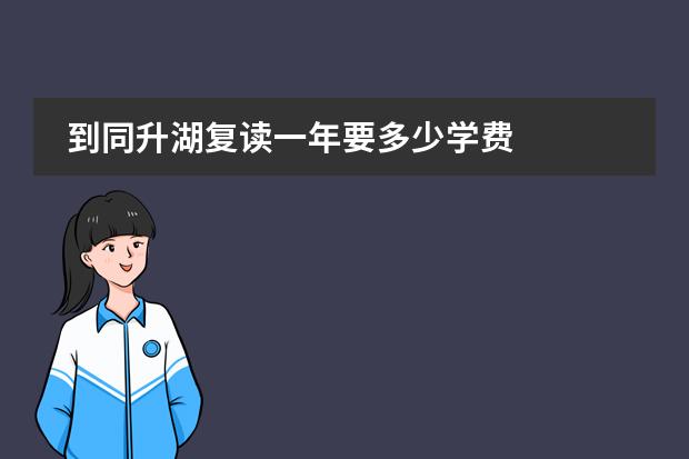 到同升湖复读一年要多少学费