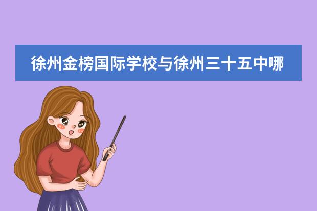 徐州金榜国际学校与徐州三十五中哪个好