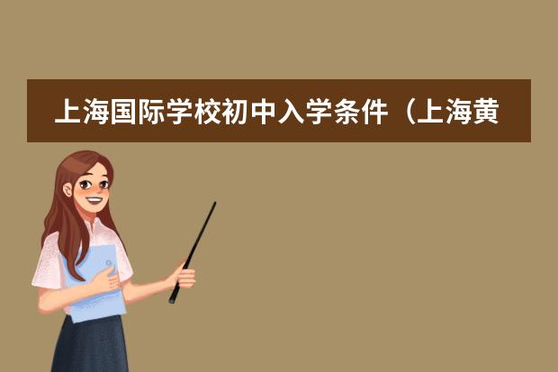 上海国际学校初中入学条件（上海黄浦区私立高中入学条件）