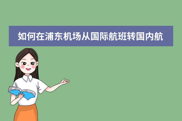 如何在浦东机场从国际航班转国内航班？