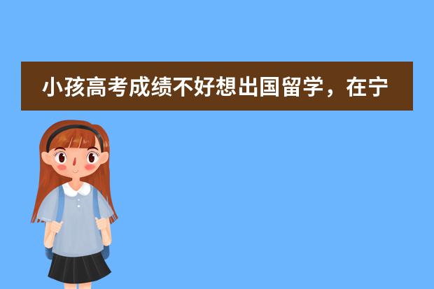 小孩高考成绩不好想出国留学，在宁波有什么高性价比的推荐？