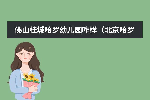 佛山桂城哈罗幼儿园咋样（北京哈罗国际学校）