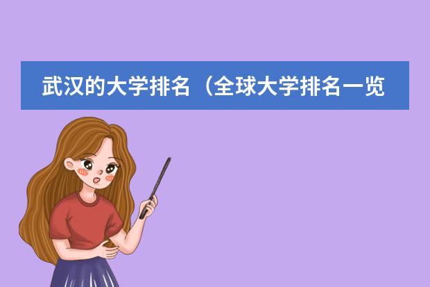 武汉的大学排名（全球大学排名一览表）
