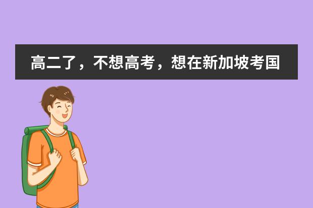 高二了，不想高考，想在新加坡考国际本科难吗？