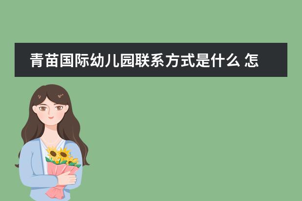 青苗国际幼儿园联系方式是什么 怎么联系