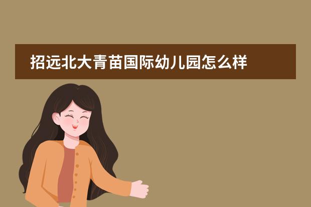 招远北大青苗国际幼儿园怎么样