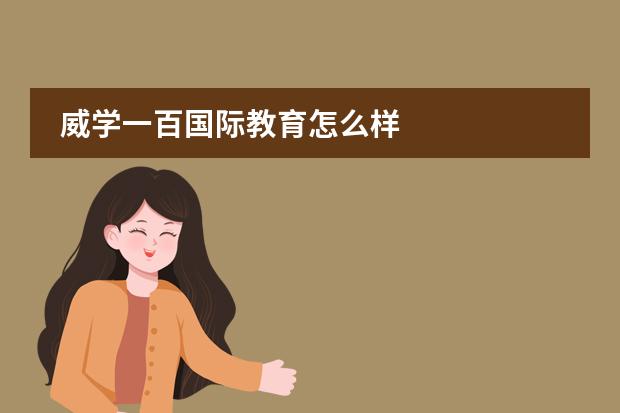 威学一百国际教育怎么样