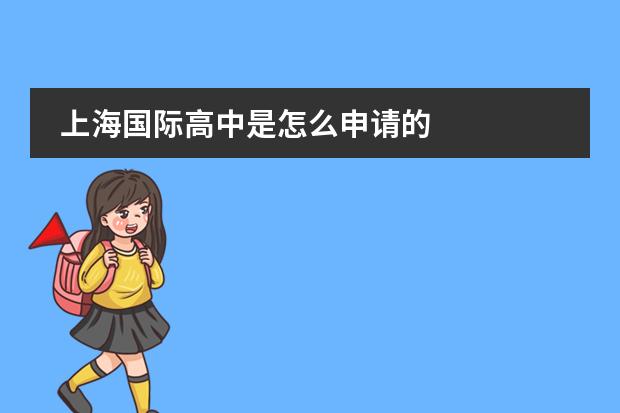 上海国际高中是怎么申请的