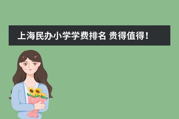 上海民办小学学费排名 贵得值得！ 盘点上海排名前10的民办学校