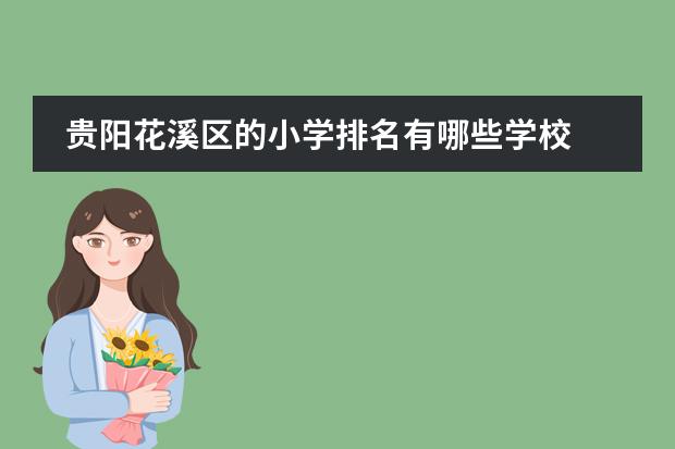贵阳花溪区的小学排名有哪些学校