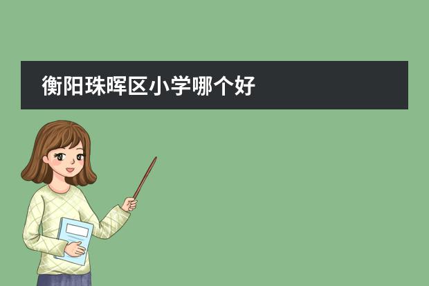 衡阳珠晖区小学哪个好