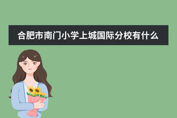 合肥市南门小学上城国际分校有什么公交车经过？