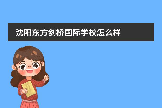 沈阳东方剑桥国际学校怎么样