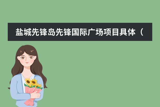 盐城先锋岛先锋国际广场项目具体（盐城先锋国际）