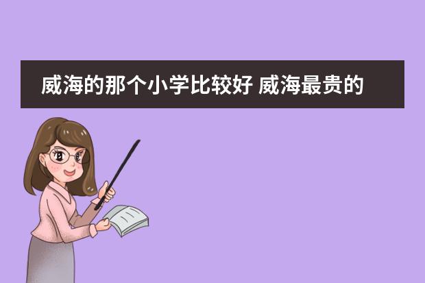 威海的那个小学比较好 威海最贵的国际小学