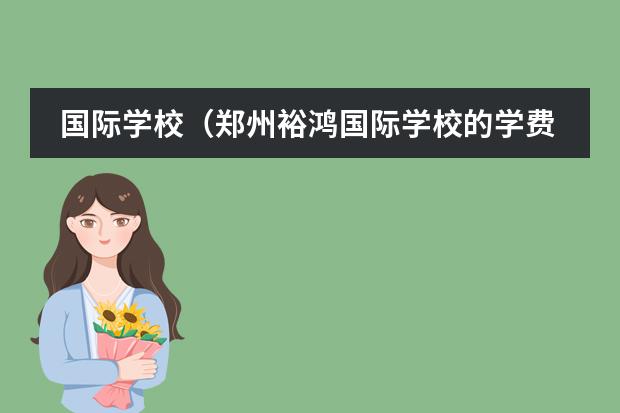 国际学校（郑州裕鸿国际学校的学费？）